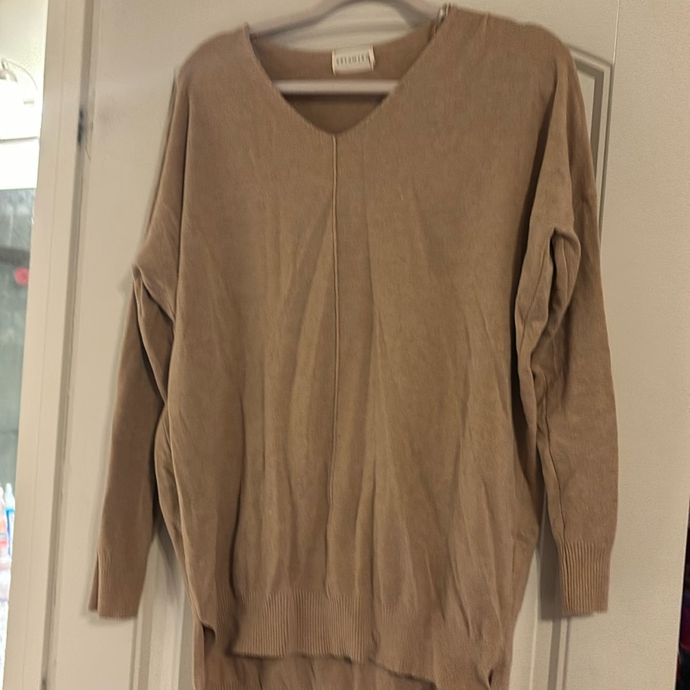 Tan/ brown sweater size medium/large